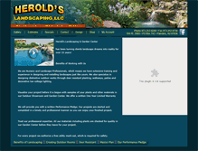 Tablet Screenshot of heroldsgardencenter.com